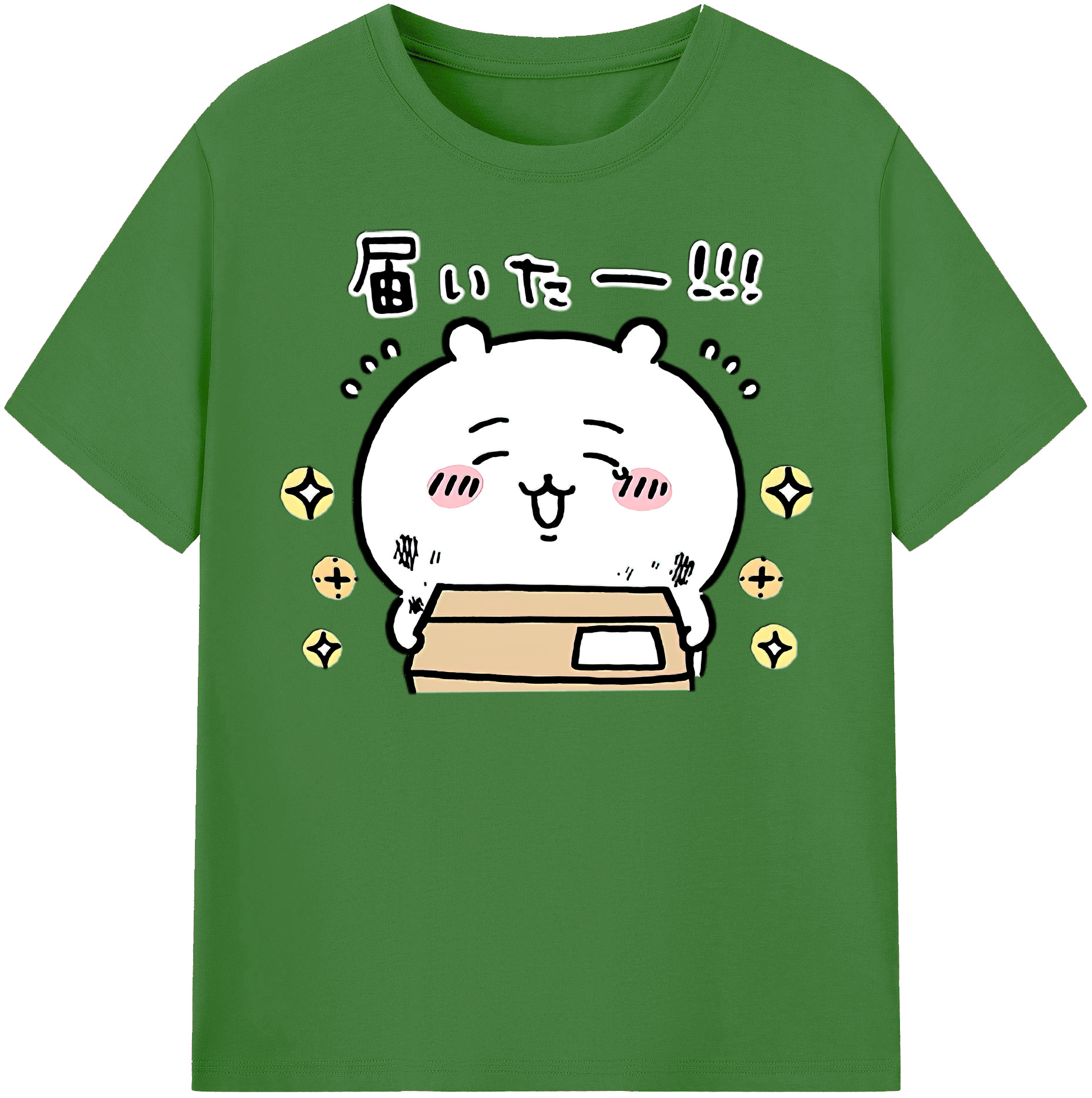 （画像用） ちいかわ ちいかわ Chii-kawa chiikawa レディースカジュアルプリントTシャツ（綿100％）